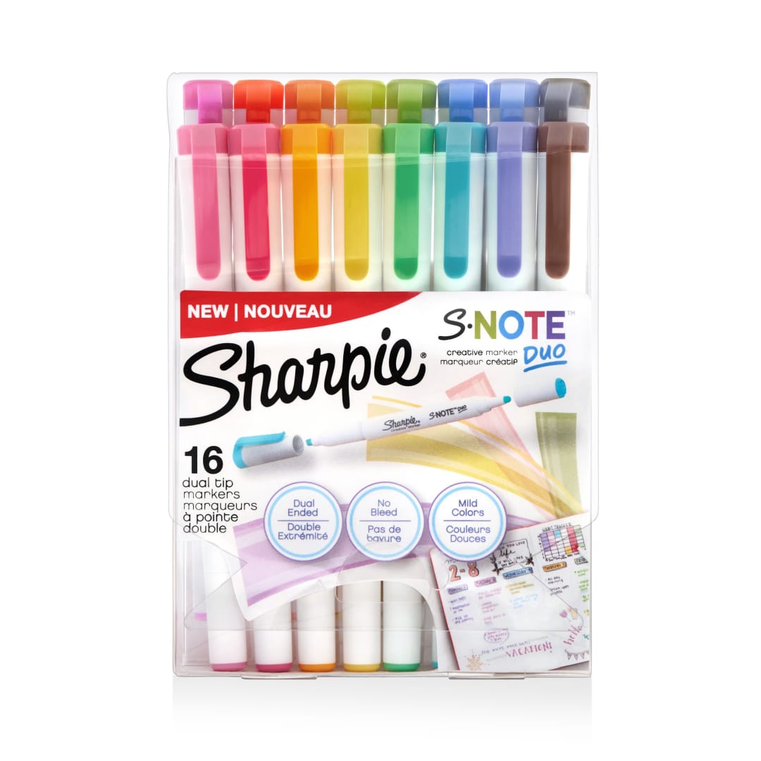 SHARPIE S-NOTE DUAL TIP 16CT CF