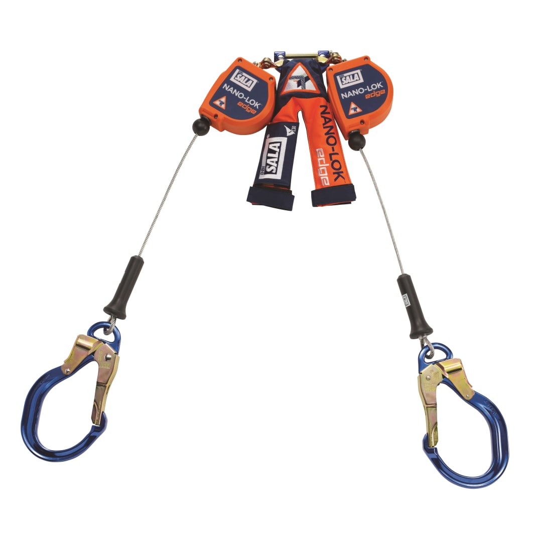 3M™ DBI-SALA® Nano-Lok™ Kenar Geri Sarımlı Yaşam Hattı, Çift Kol, Kablo, 2,4 m, 3500240