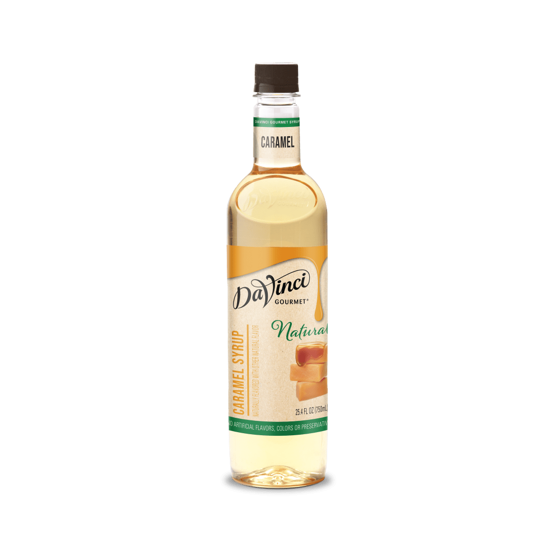 DaVinci Gourmet Natural Caramel Syrup, Plastic Bottle, 4 x 750 mL