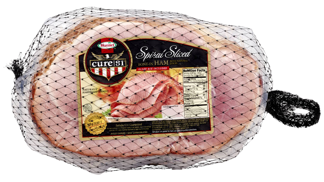 HORMEL CURE 81 Bone In Half Ham Spiral Sliced Classic