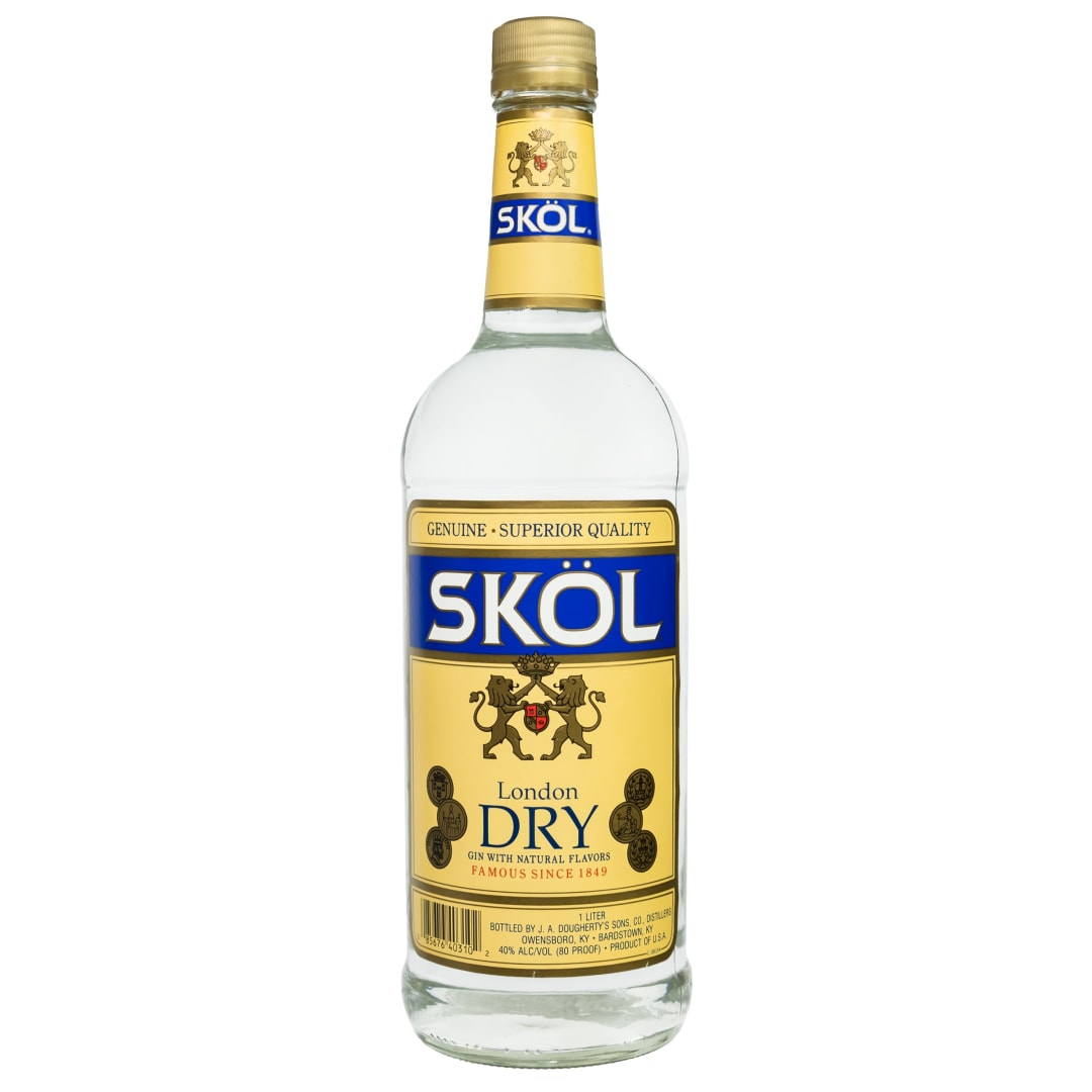 Skol London Dry Gin 1l 80 Proof