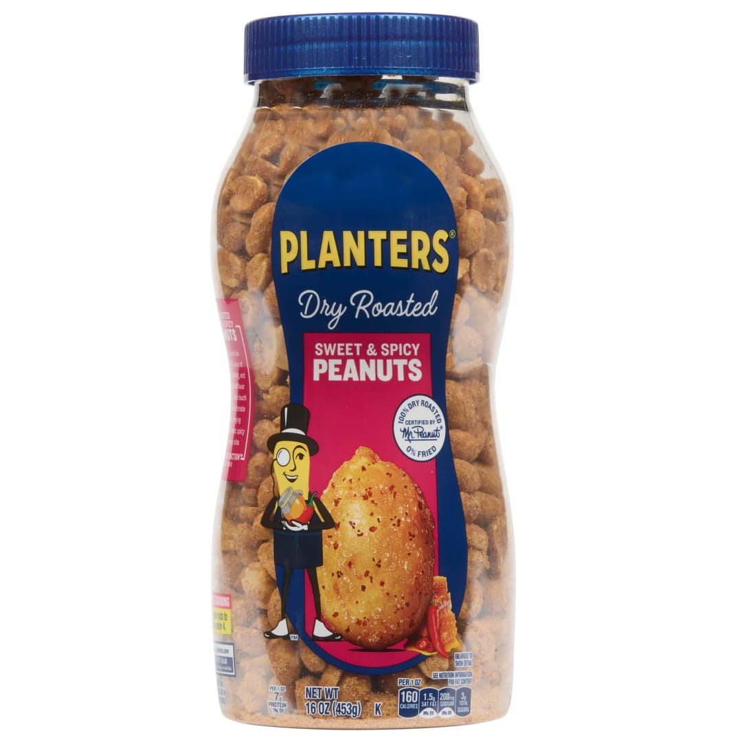 PLANTERS Sweet and Spicy Peanut Whole Plastic jar
