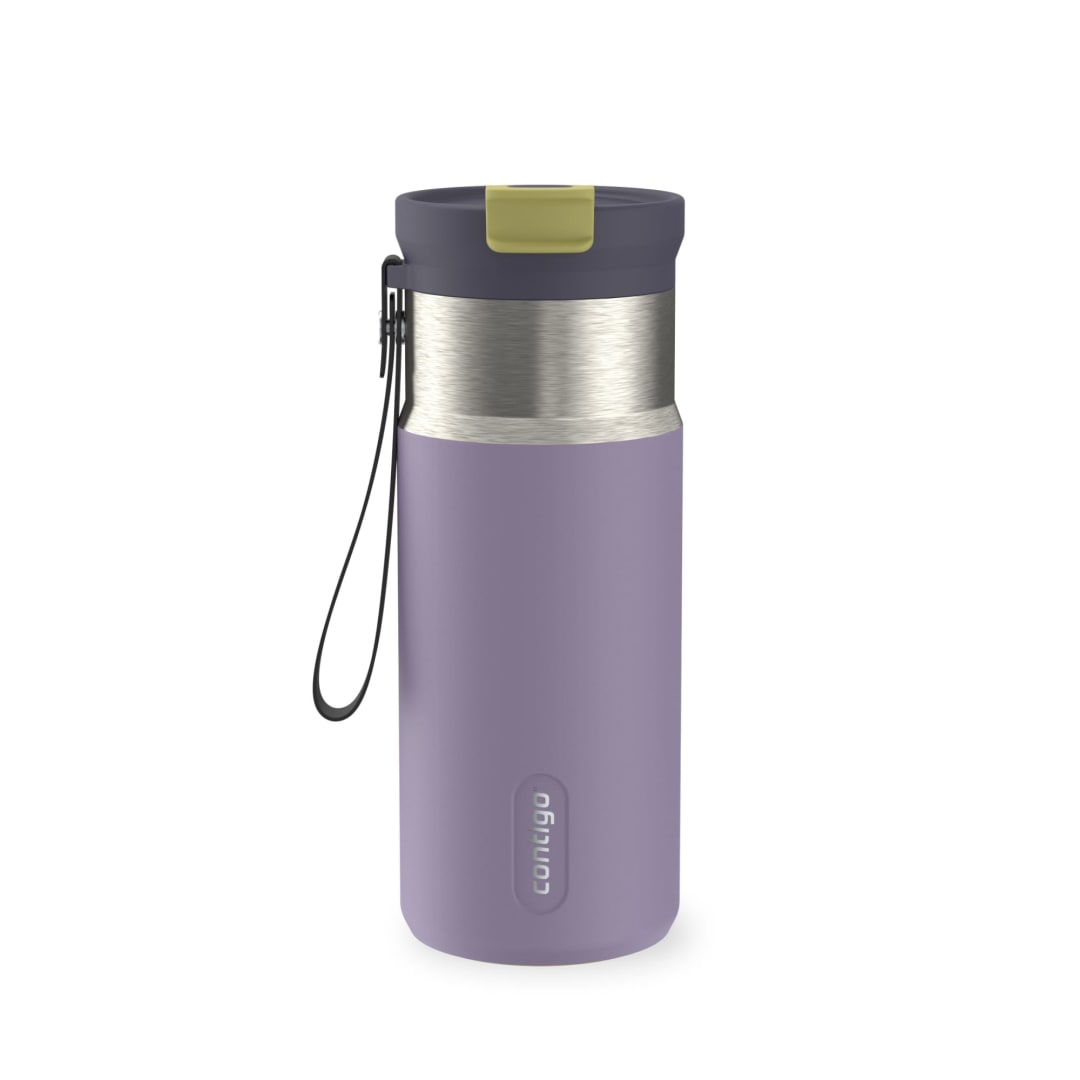 Contigo DualSip 16 oz Compact Leakproof Insulated Water Bottle with 2-Way Lid