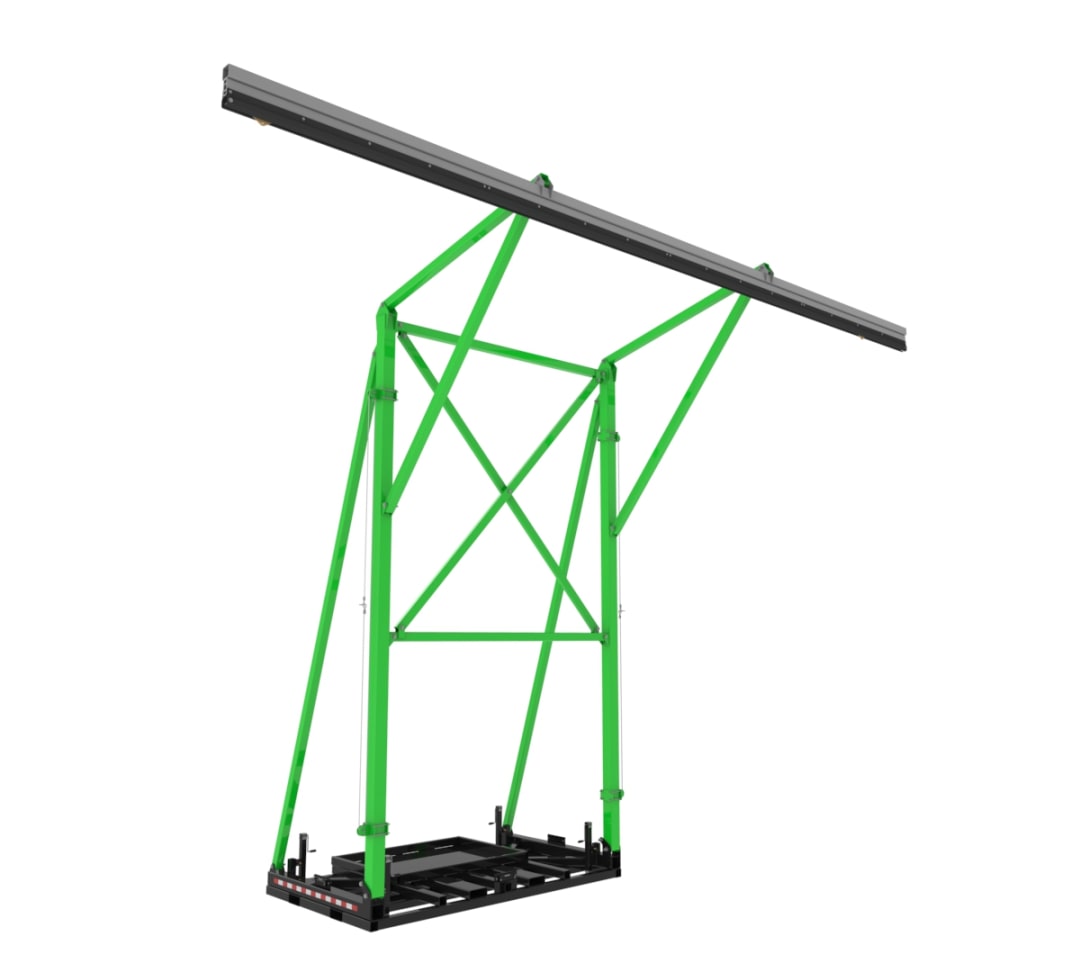 3M™ DBI-SALA® Flexiguard™ Counterweight Rail Fixed Height Anchor System without Concrete, 2 User, 6.7 m High, 11.5 m Wide, 8560024