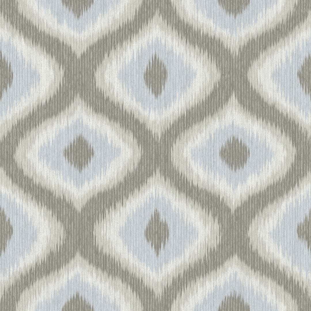 Abra Grey Ogee Wallpaper