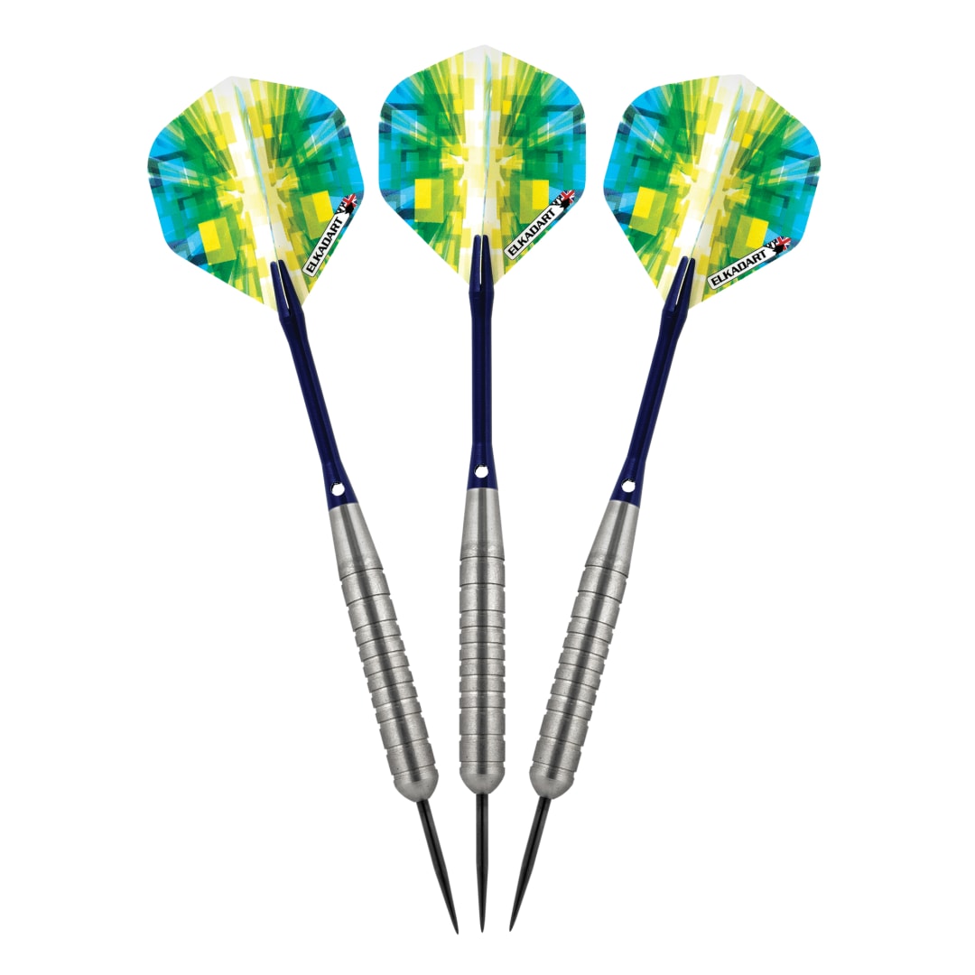Elkadart Prism Ringed Silver Steel Tip Darts 24 Grams
