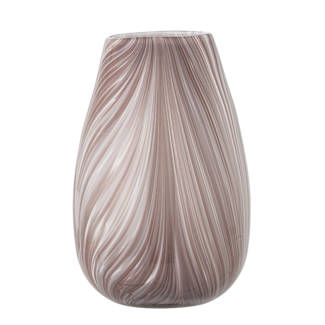 82061725 - Ennis Vase, Rose, Glass STOCK: 216
