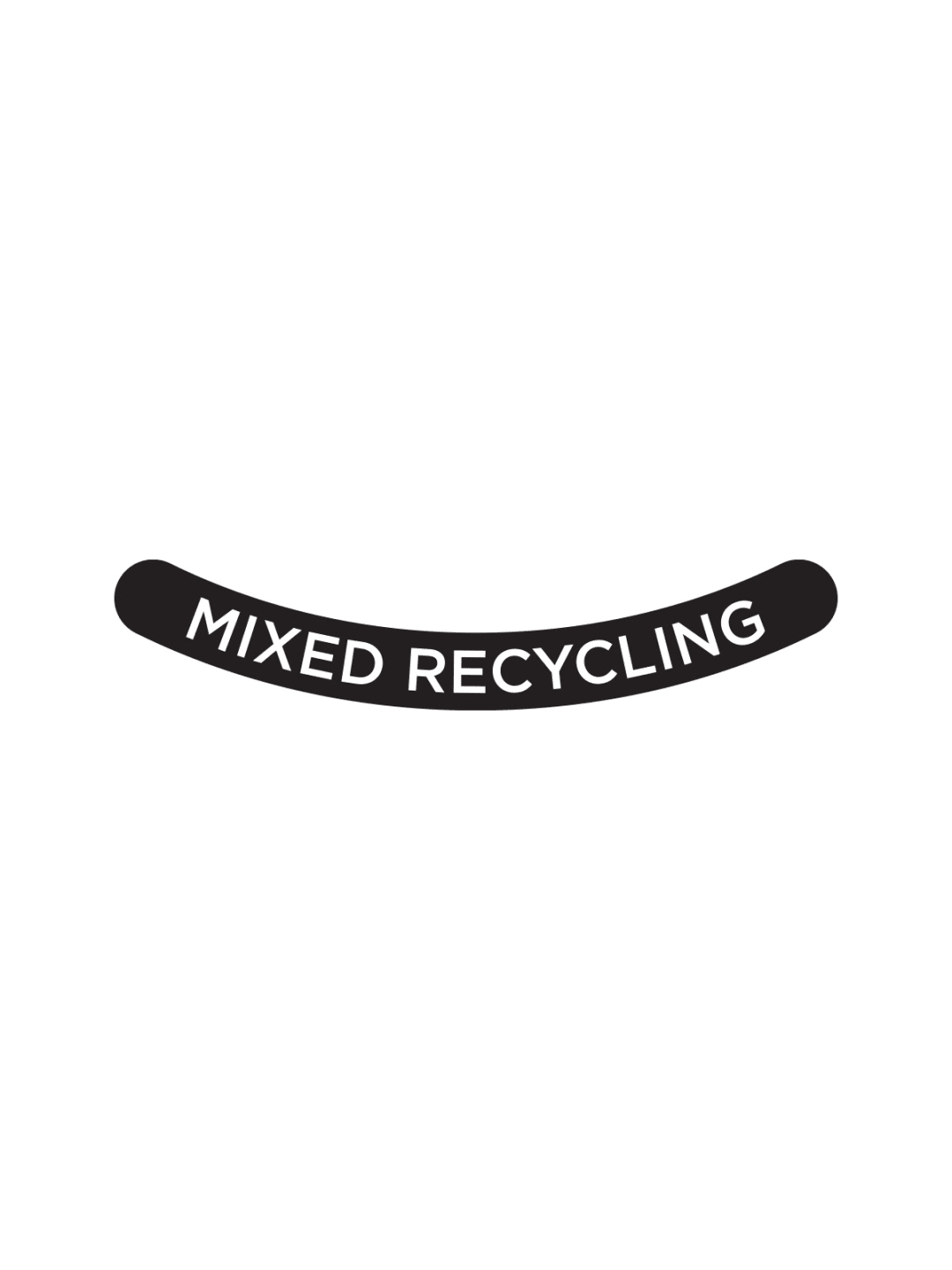  ASCEND - Label - Mixed Recycling - Black-White