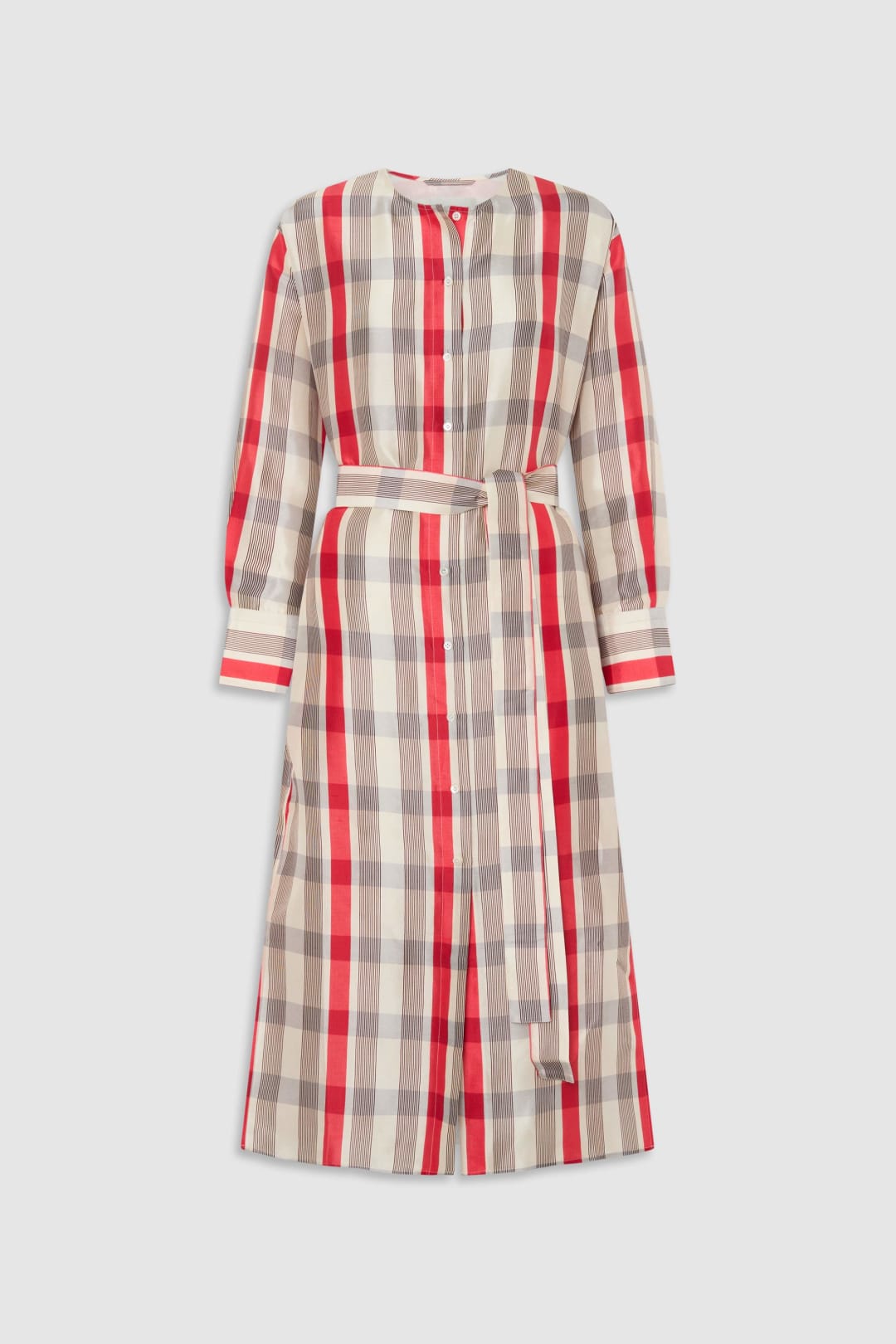 Shadow Check Shirt Dress