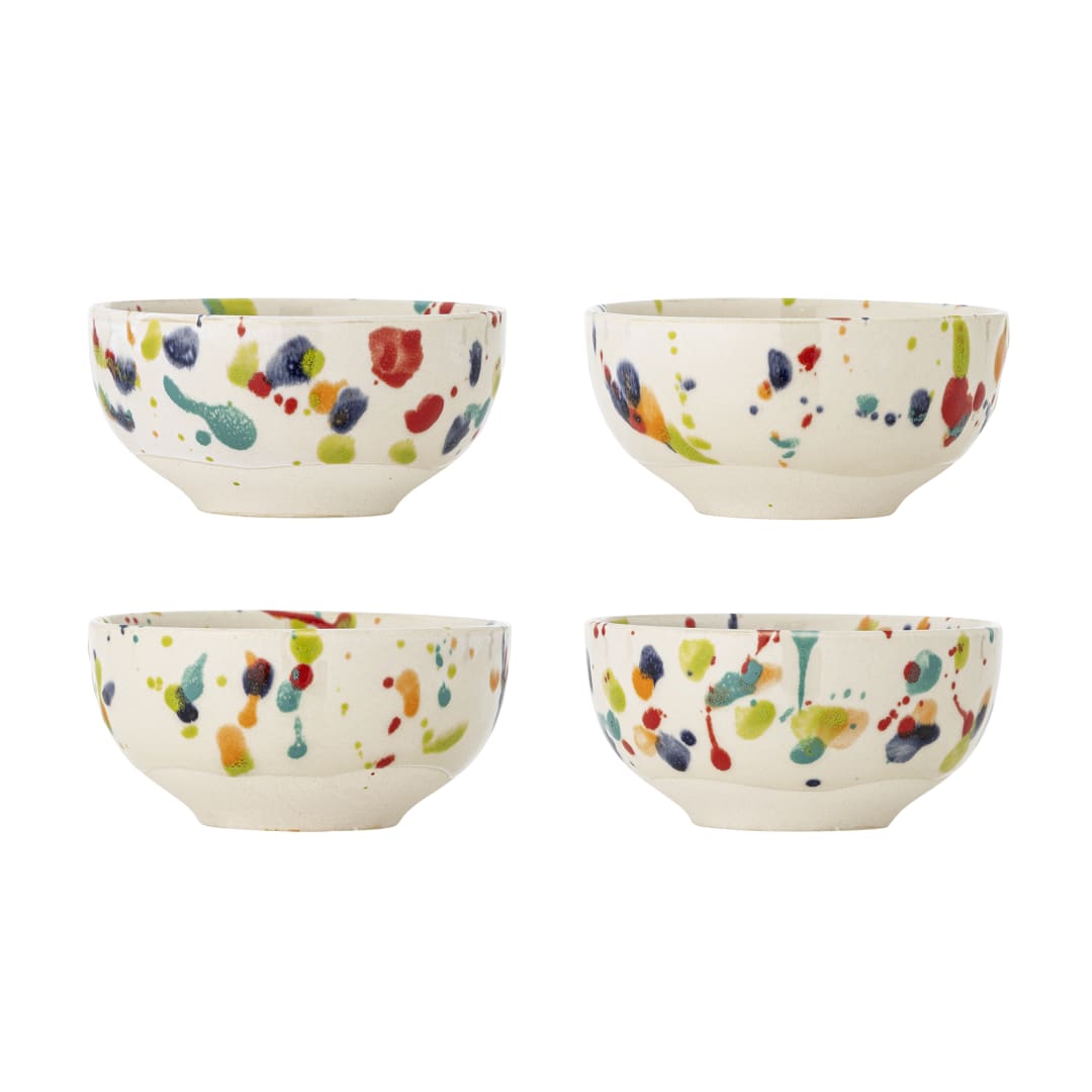 82072508 - Freckles Bowl, Multi, Stoneware STOCK: 40