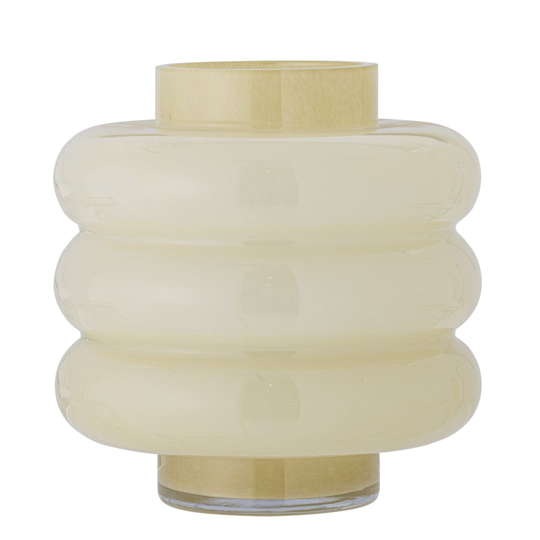 82061724 - Sahara Vase, Yellow, Glass STOCK: 300