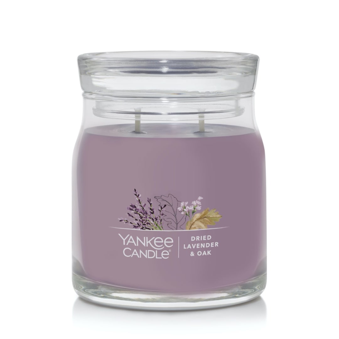 Yankee Candle Dried Lavender & Oak Signature Medium Jar Candle