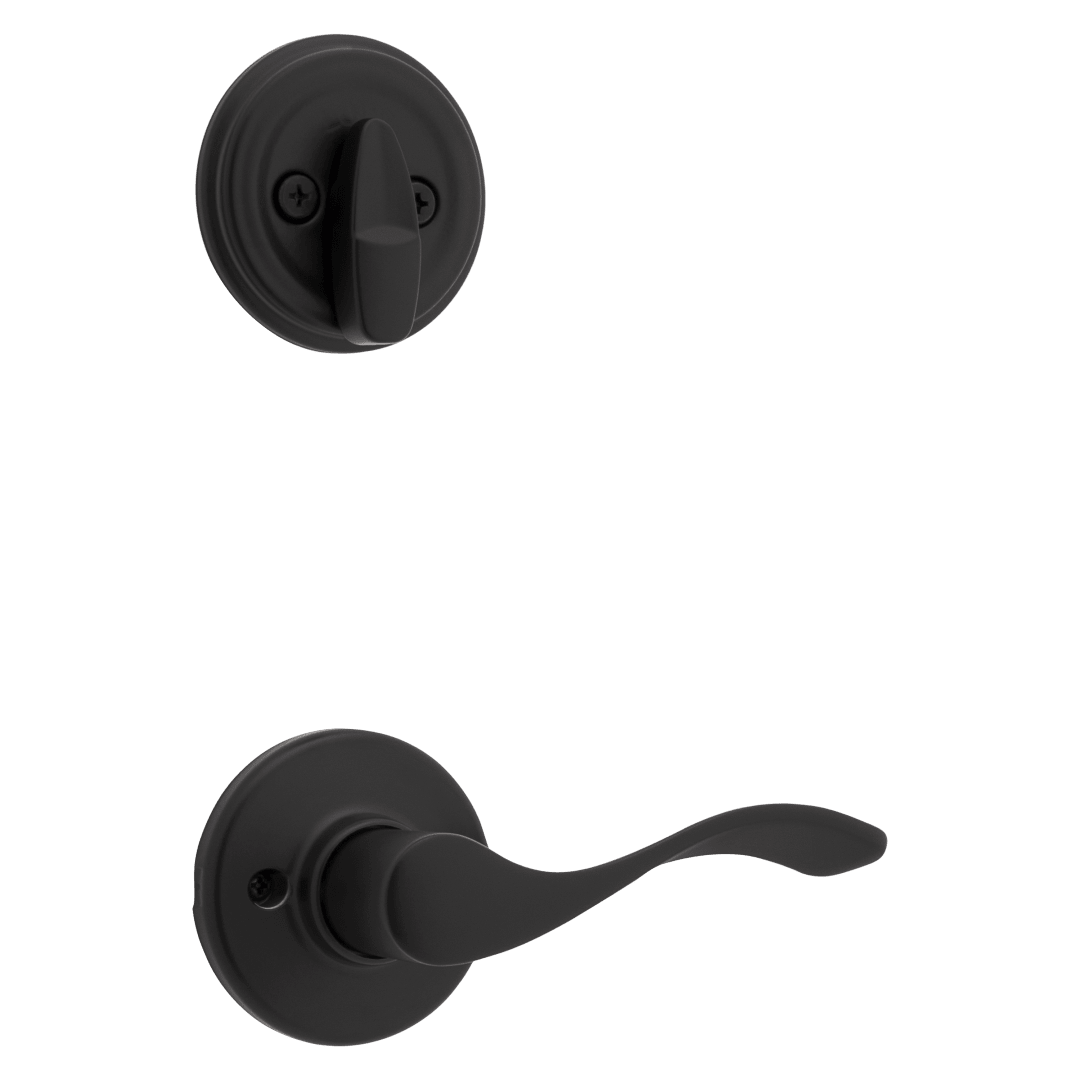 966 Single Cylinder Interior Pack w/ Left-Handed Balboa Lever Handlesets in Matte Black