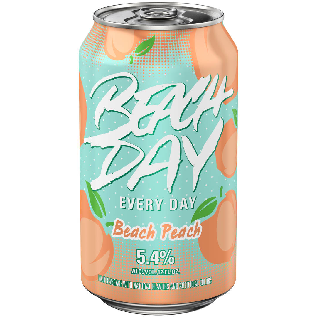 Beach Day Peach Malt Beverage 12 fl oz