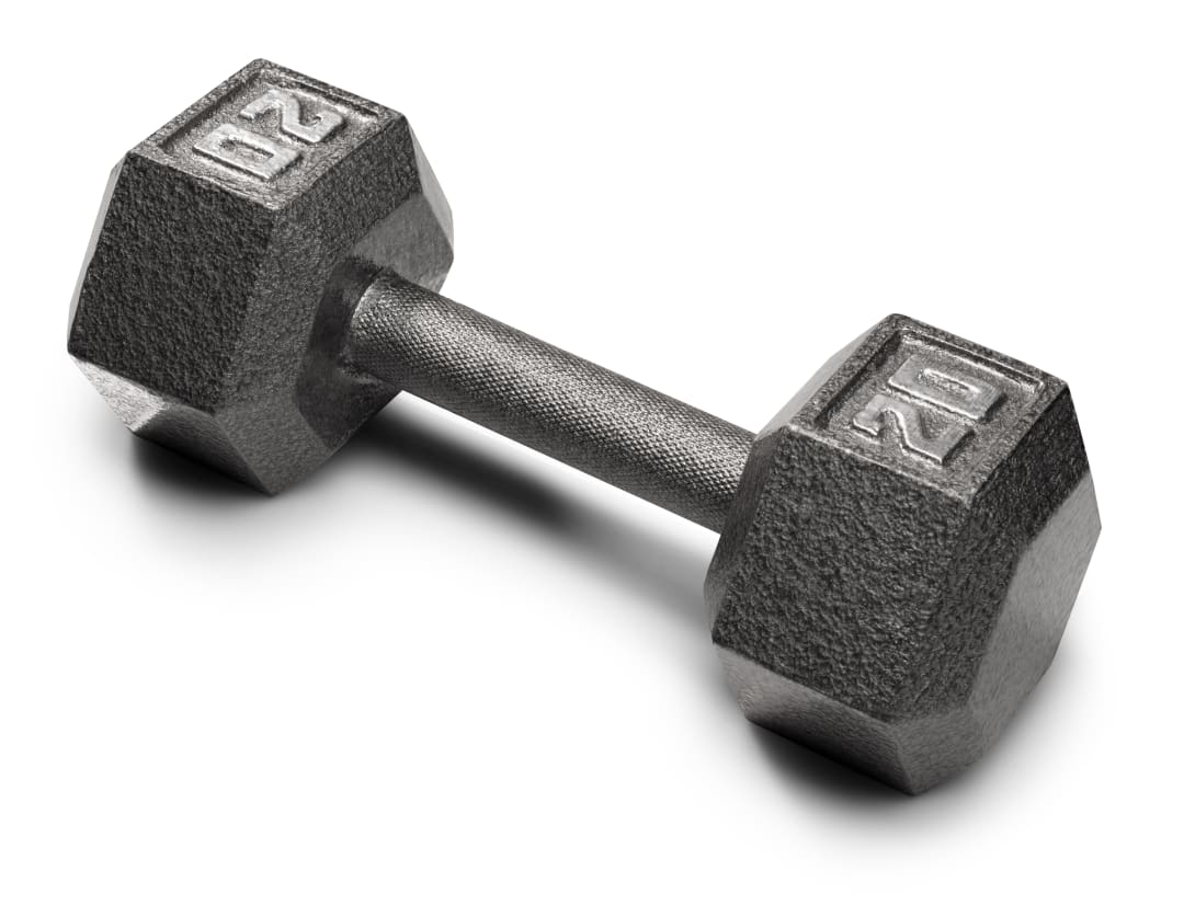 20 Lb. Cast Iron Hex Dumbbell