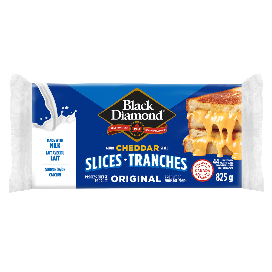 Black Diamond Original Cheddar Cheese Slices, 825g