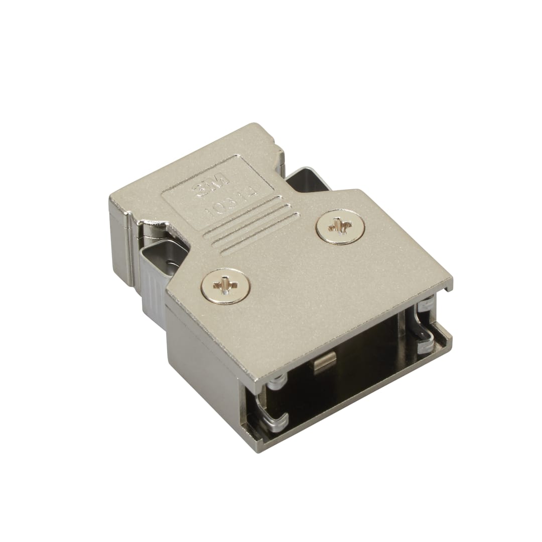 3M™ 10314-C200-00, MDR Rundkabel Verbinder Griffkappe, Metall 180° Kabelausgang, 14-pol, 103 Serie
