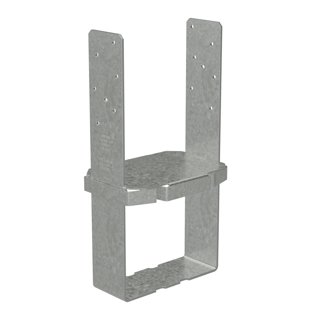 Simpson Strong-Tie CBSQ86-SDS2 CBSQ Galvanized Standoff Column Base for 6x8 with SDS Screws (Pack of 4)