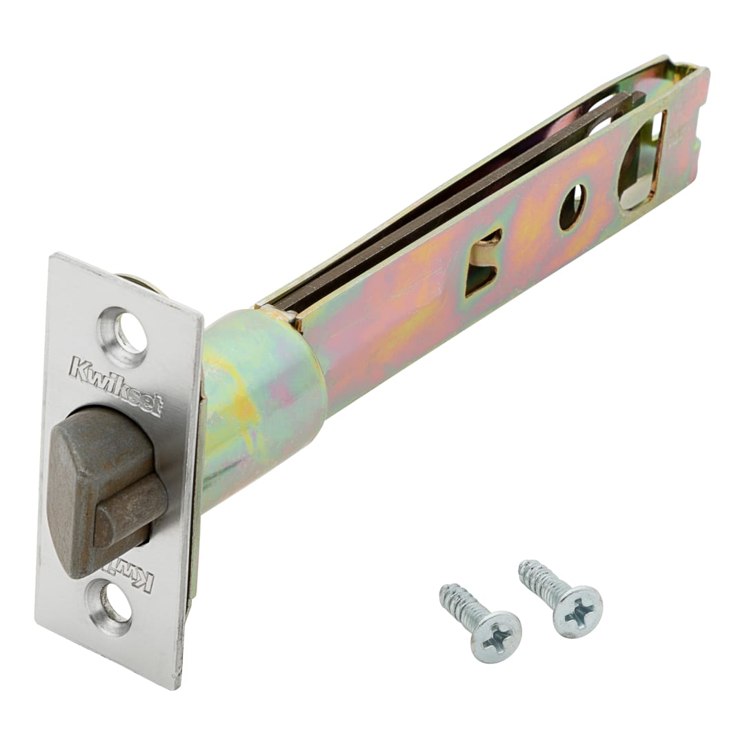 Square Corner 5" Deadbolt Latch for Polished Chrome or Satin Chrome Finish