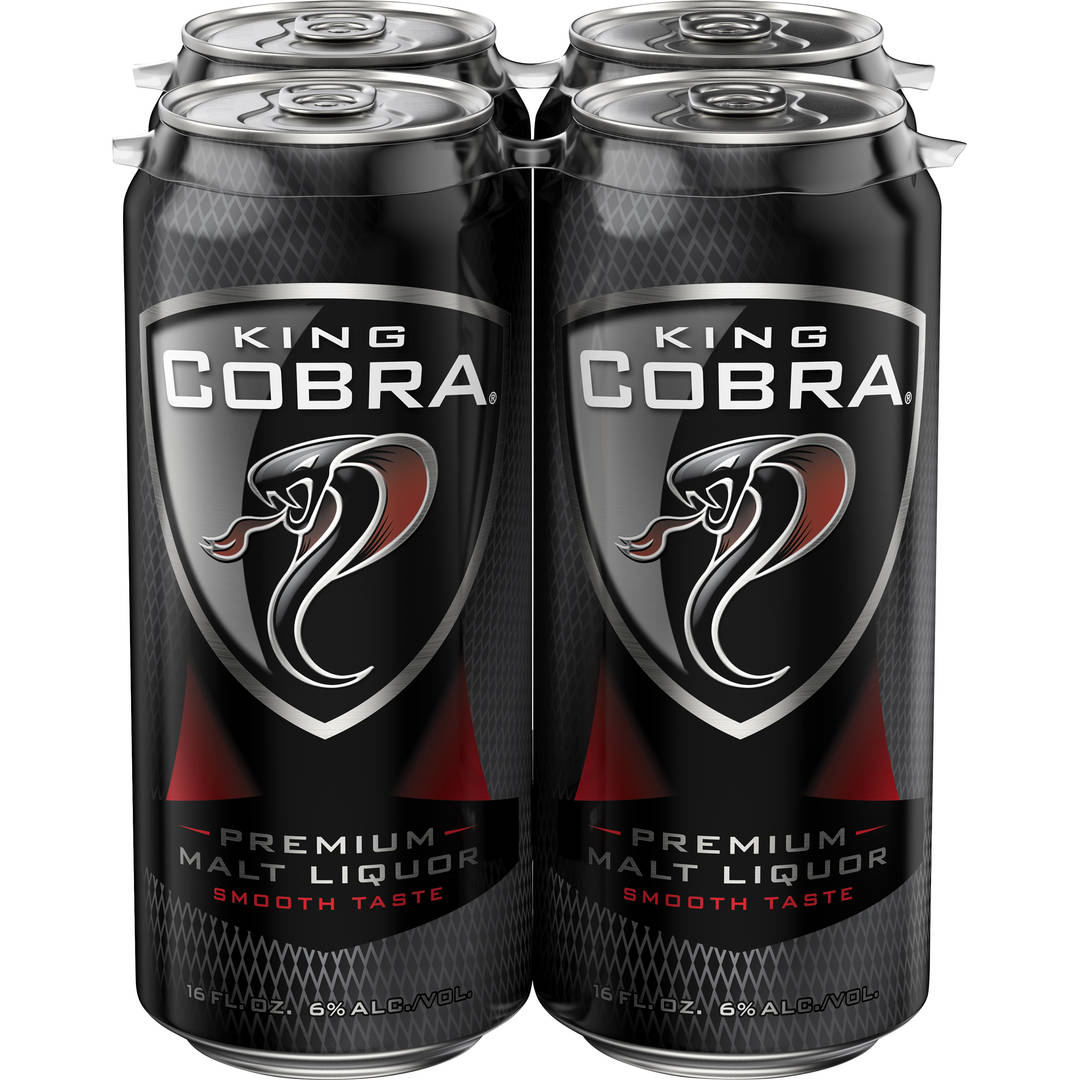 King Cobra® Premium Malt Liquor, 4 Pack 16 fl. oz. Cans