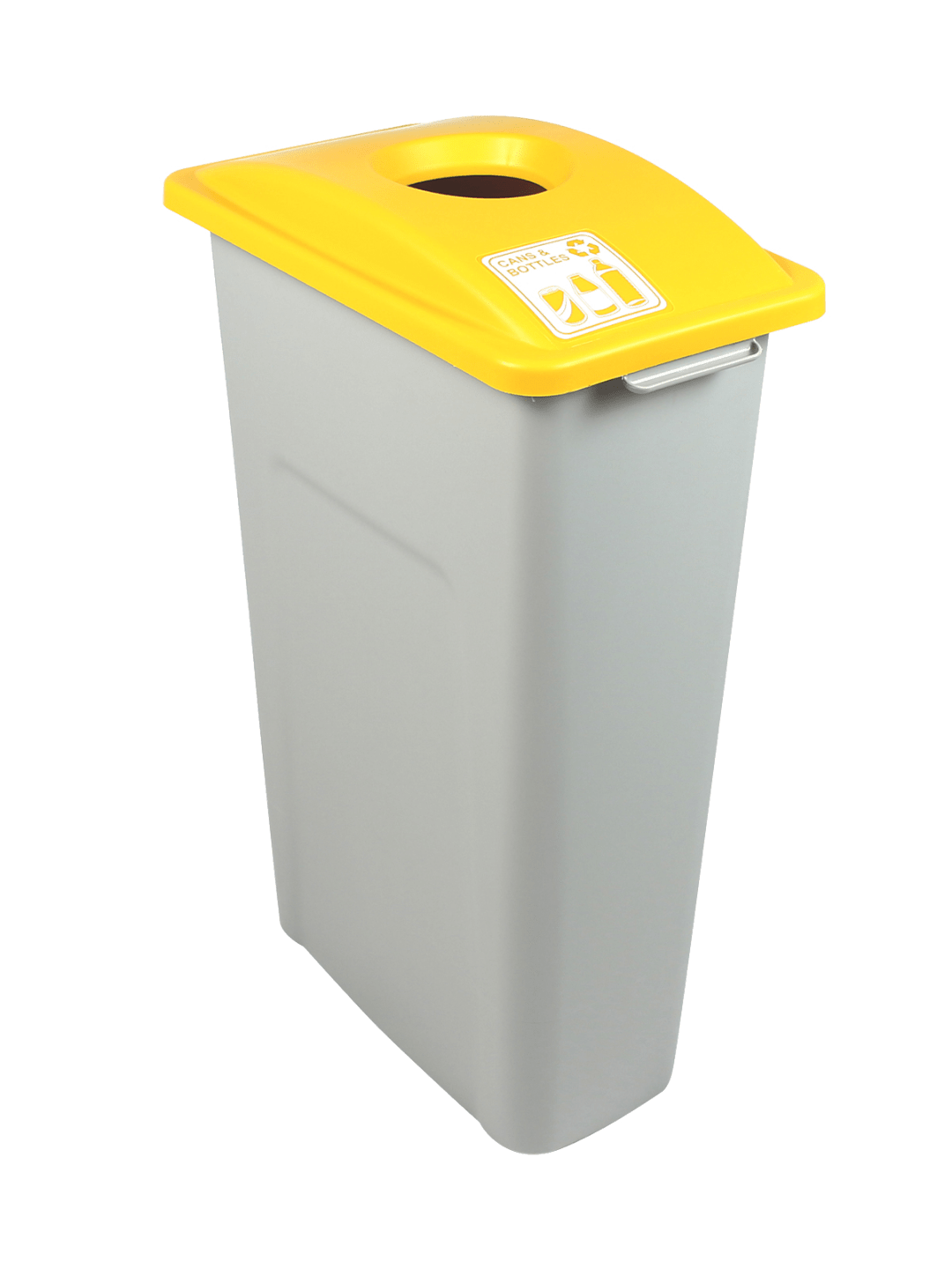  WASTE WATCHER - Single - Kit - Cans &amp; Bottles - Circle - Grey-Yellow