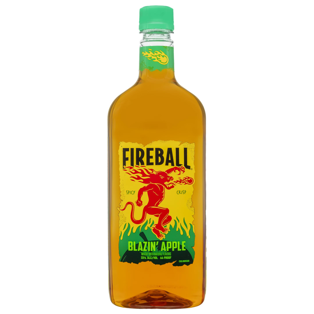 Fireball Blazin Apple Cinnamon Whisky 750ml Plastic Bottle 66 Proof