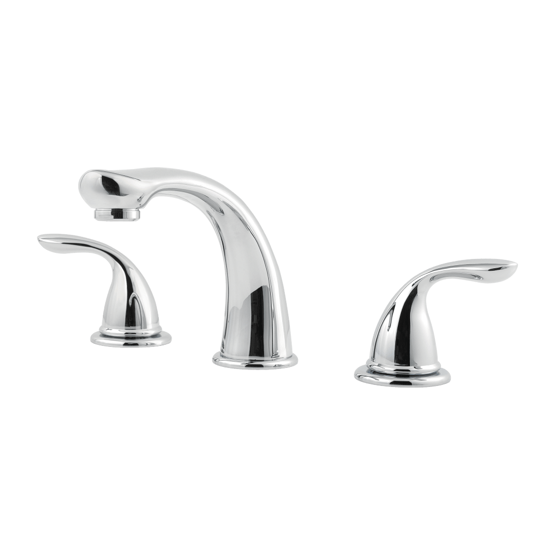 Pfirst Series 2-Handle Complete Roman Tub Trim in Polished Chrome