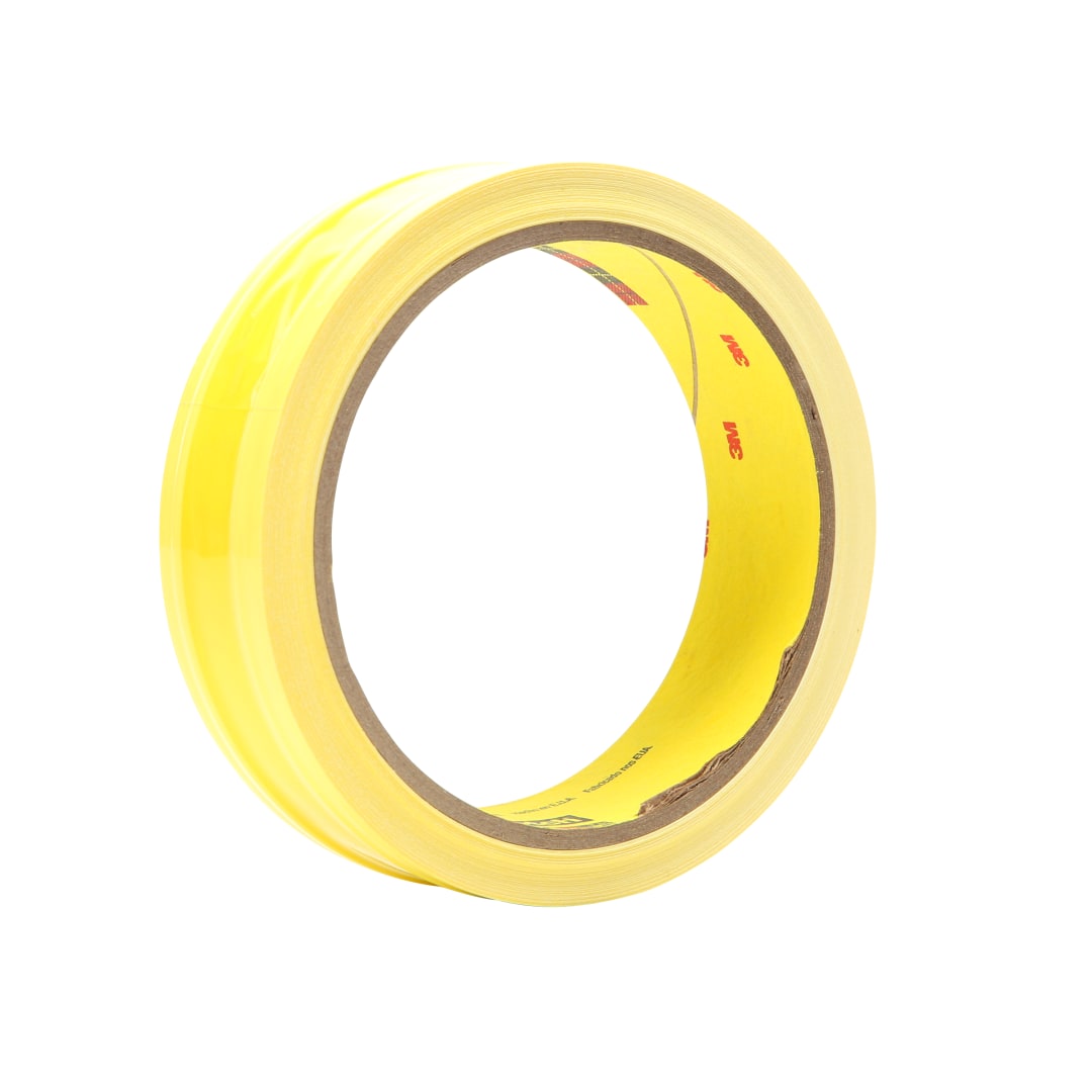 3M™ Riveters Tape 695, Yellow with White Adhesive, 25.4 mm x 32.9 m x 0.08 mm