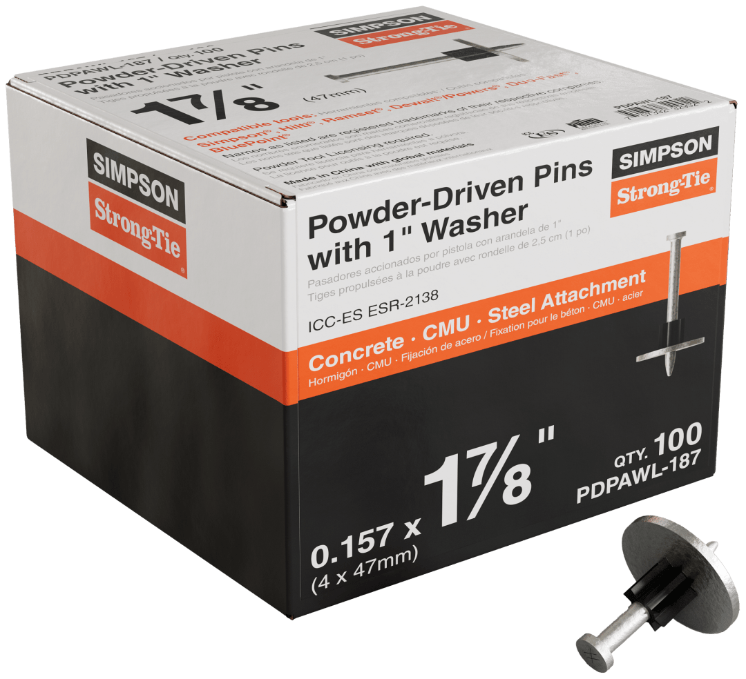 Simpson Strong-Tie PDPAWL-187 PDPAWL .157-in. x 1-7/8-in. Powder ...