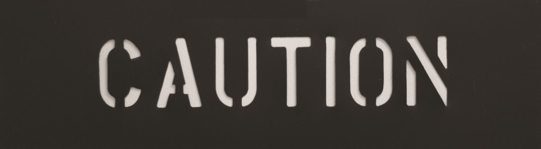 Stencil-CAUTION 2-1/2" Characters PVC