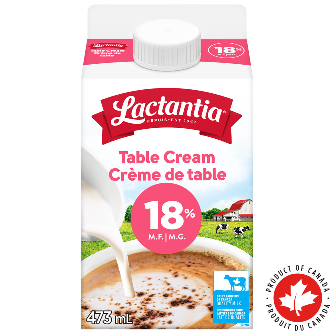 Lactantia Table Cream, 18%, 473mL