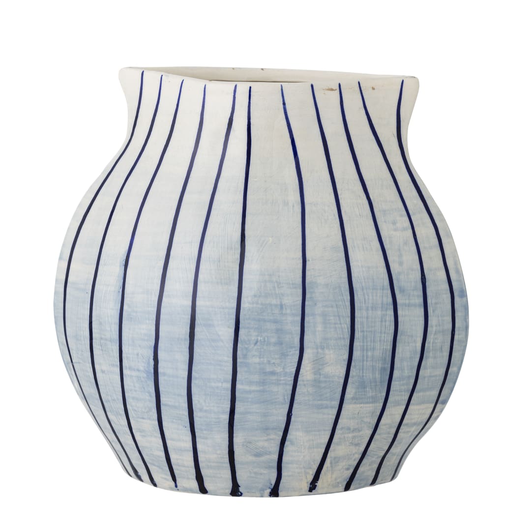 82062764 - Esra Vase, Blue, Stoneware STOCK: 9