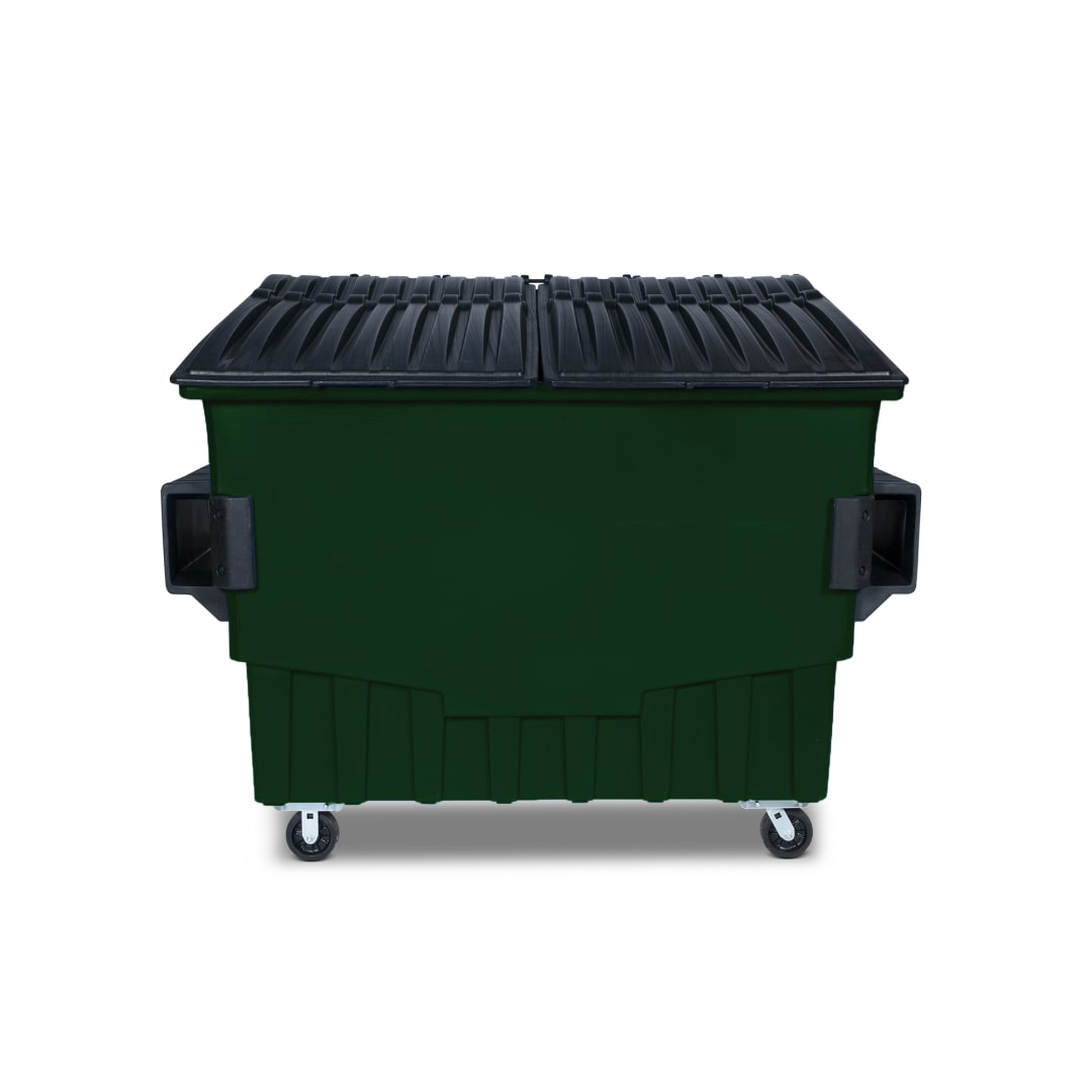 4 Cubic Yard 2000 lbs. Capacity Front Load Container - Green