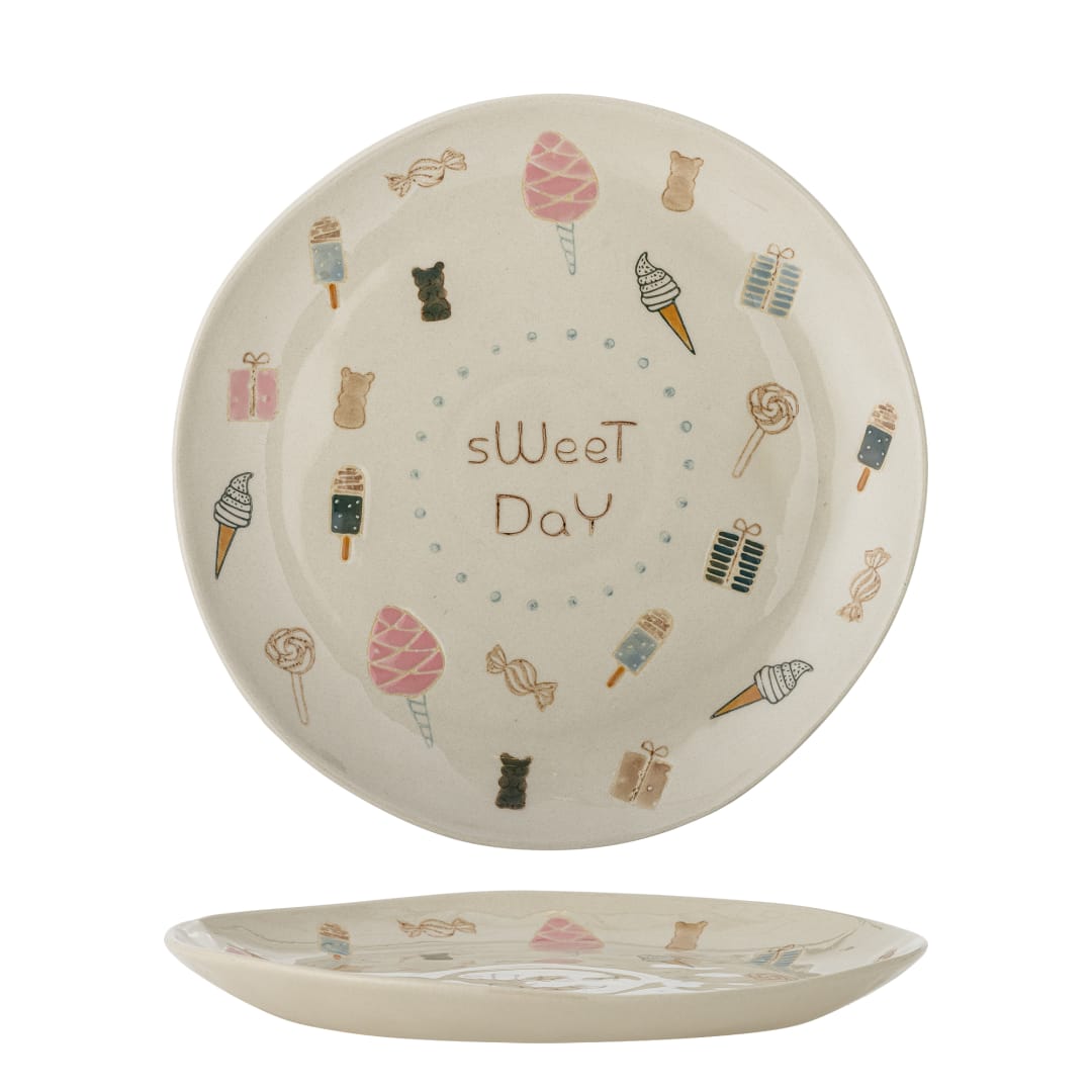 82062685 - Sweets Plate, Multi, Stoneware STOCK: 300