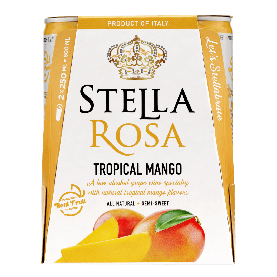 Stella Rosa Tropical Mango Semi-Sparkling White Wine 2Pk/250 ml