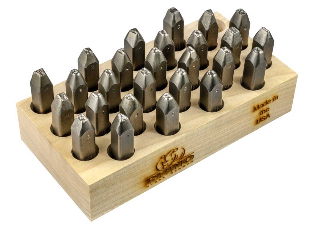 Stamp Set-1/8" Letter Rhino 26 Pieces