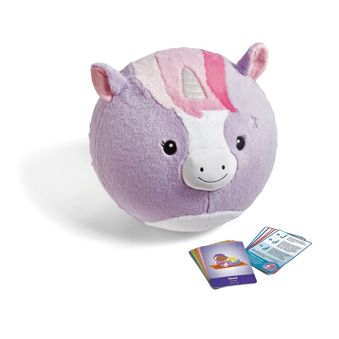 BubblePlush™ Yoga Ball Buddy, Rhyla the Radiant Un