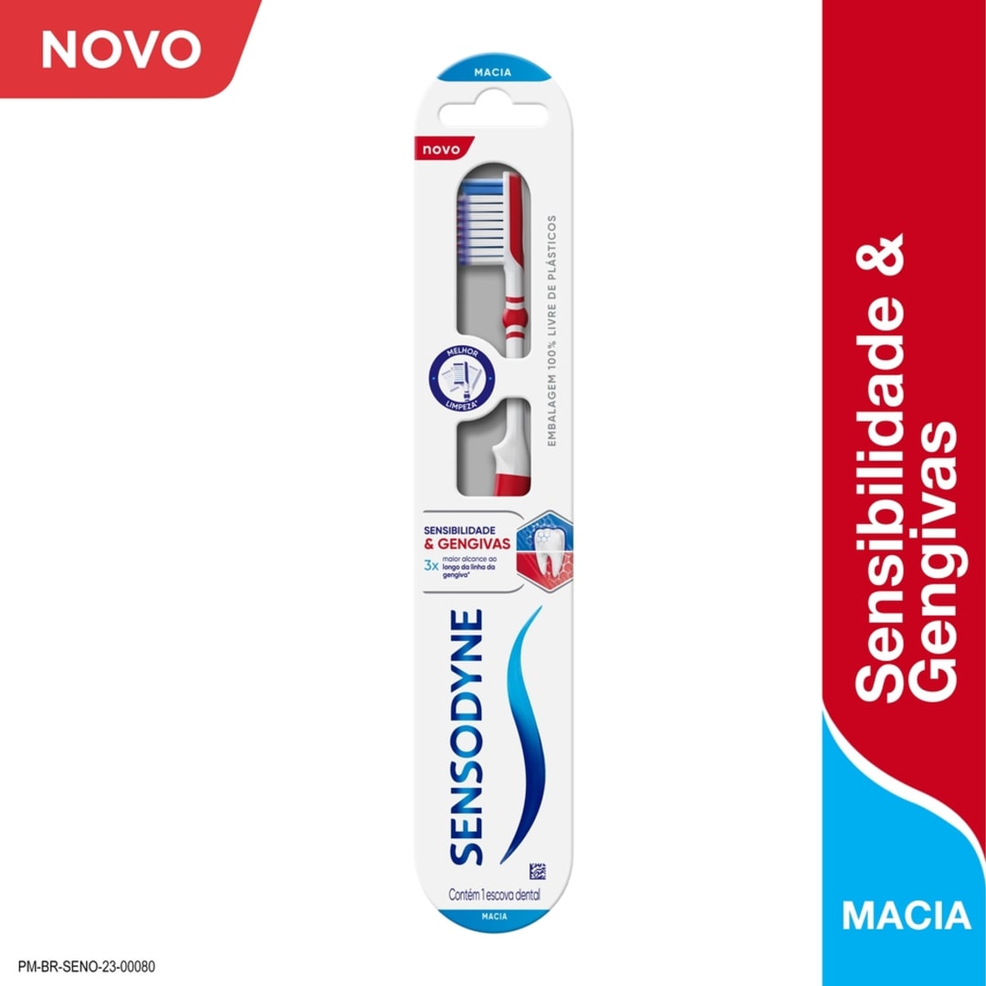 Sensodyne Sensibilidade & Gengivas Escova de Dente para Dentes Sensíveis e Sangramentos na Gengiva