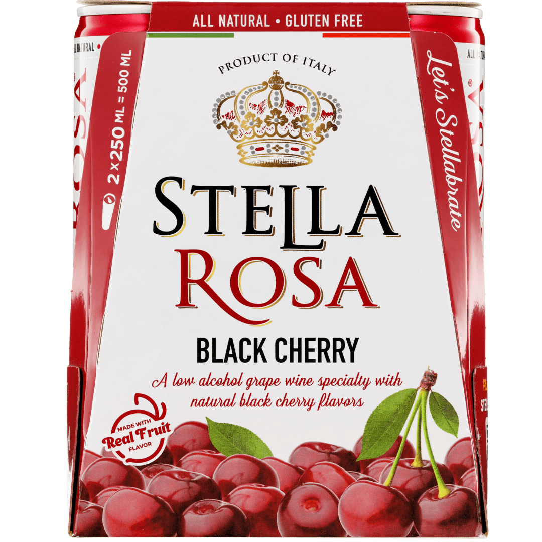 Stella Rosa Black Cherry Semi-Sparkling Red Wine 2Pk/250 ml
