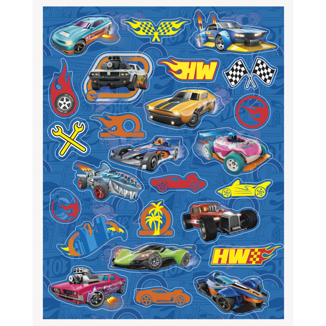 Hot Wheels Sticker Sheets, 4ct