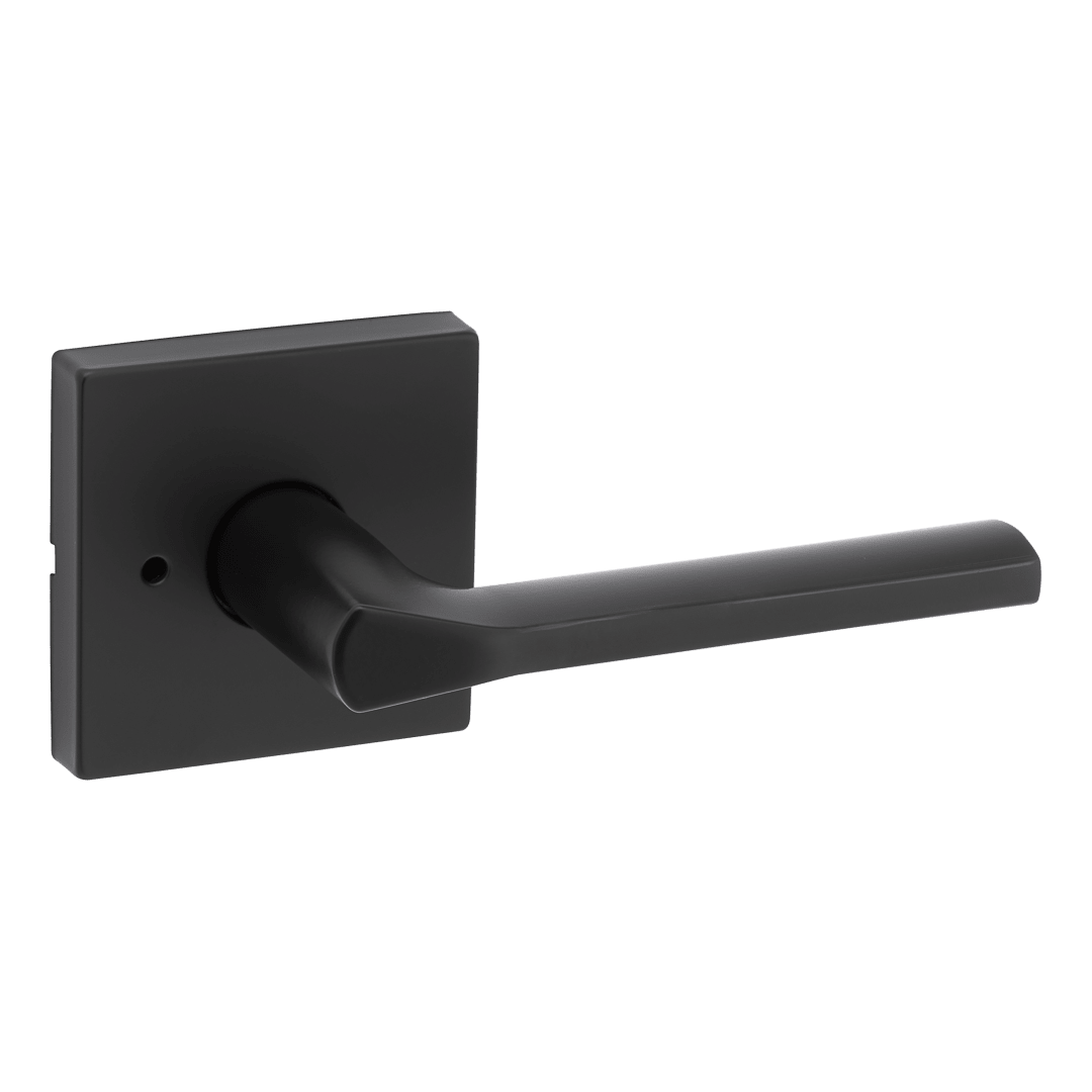 Lisbon Bed/Bath Privacy Door Lever in Matte Black