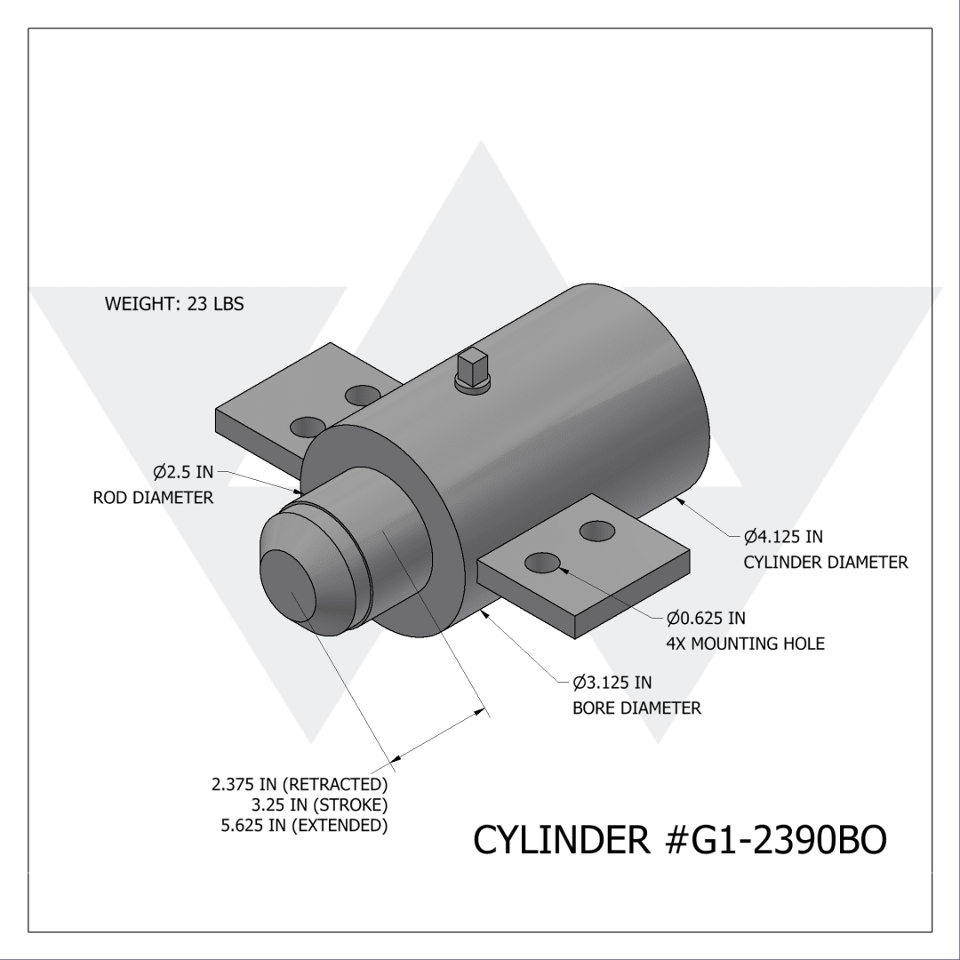 Galbreath™ Plunger Assembly, Air Cylinder