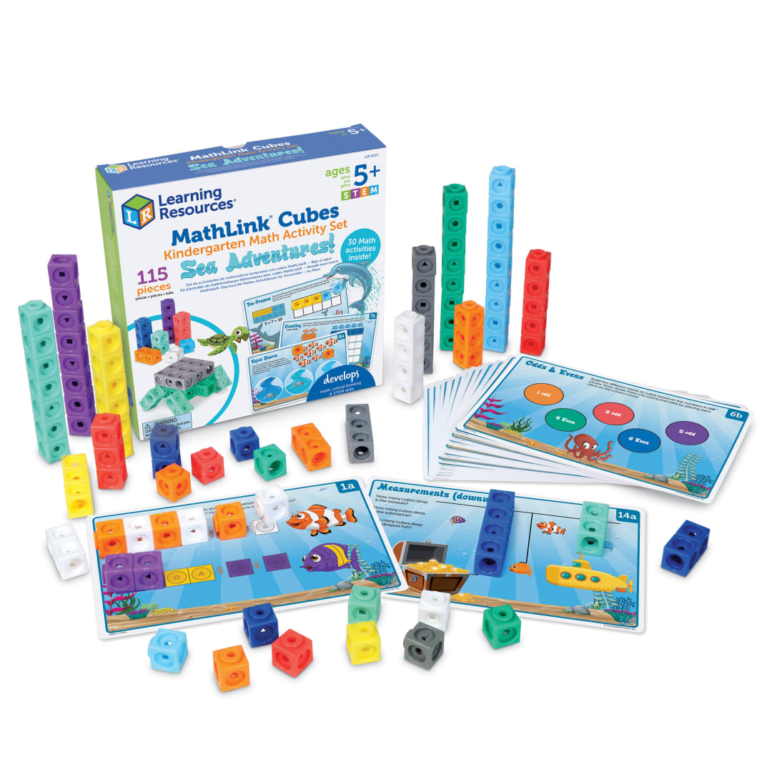 MathLink® Cubes Kindergarten Math Activity Set: Se