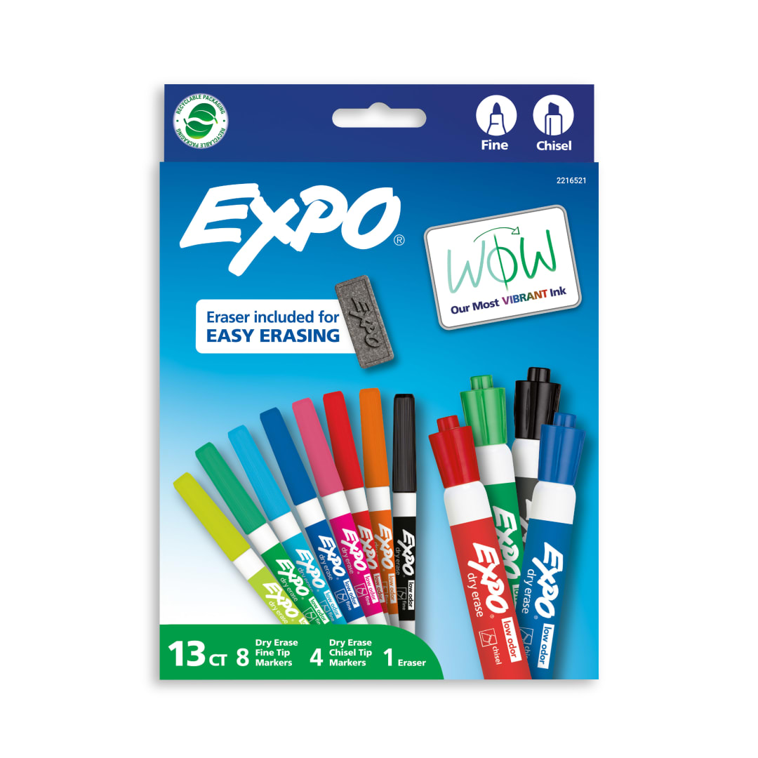 EXPO ASST 12CT W/ERASER PROMO BTS 2025