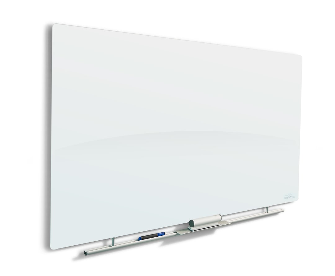 Clarity™ Magnetic Glass Dry Erase Board - 42"x74"