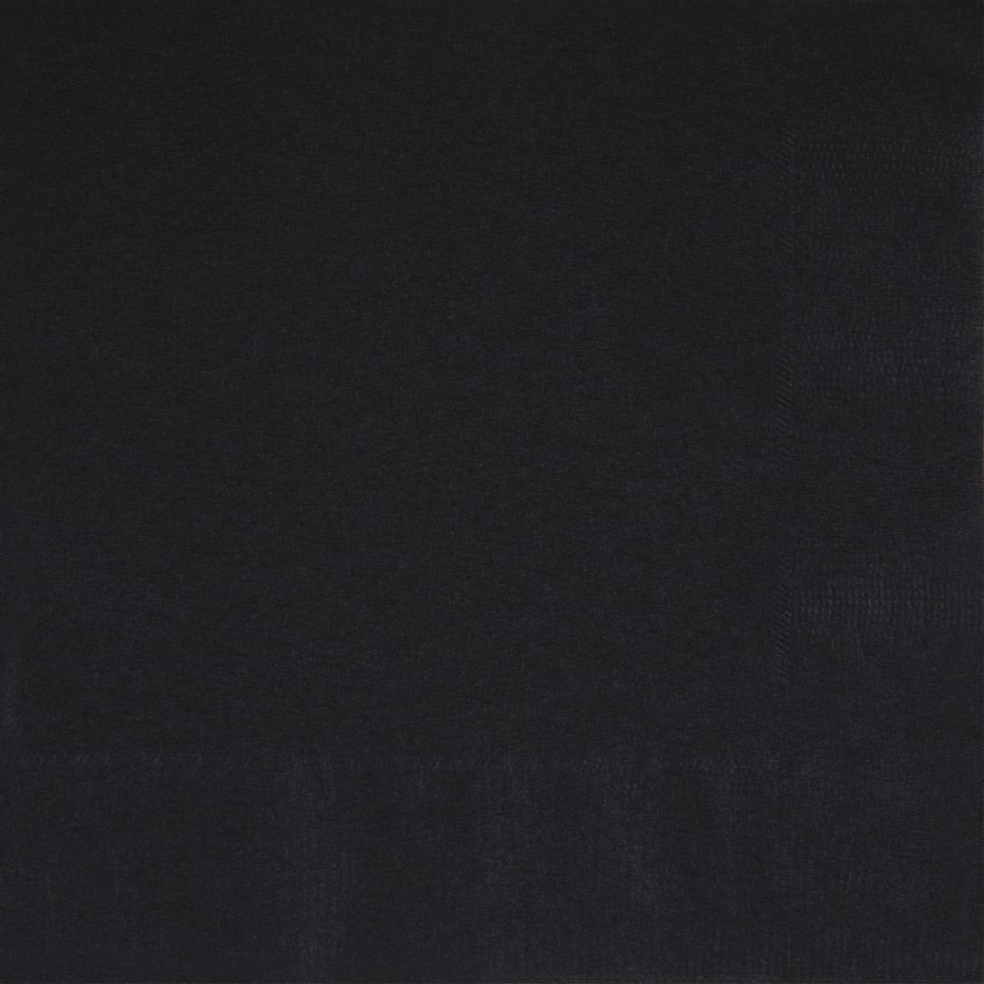 Midnight Black Solid Luncheon Napkins, 40ct