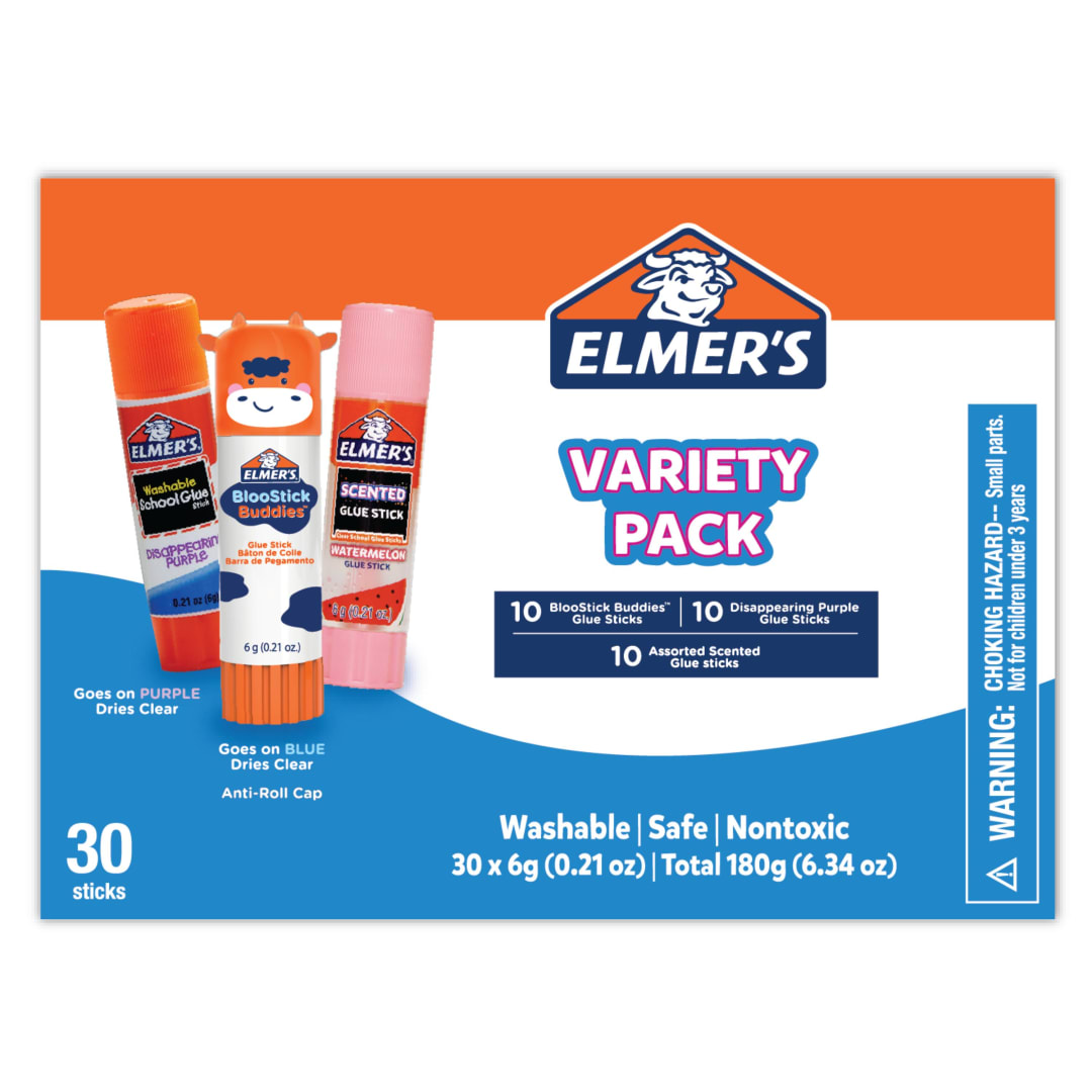 ELM 30CT 6G DB DP SCENTED GLUE STICKS