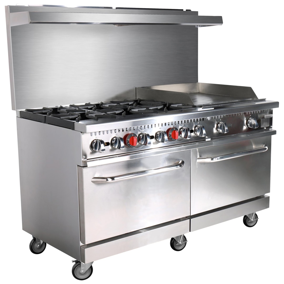 GR-6024G-NG - Kit Base,Gas Range 60''W,Grid 24",6BR NG,Casters