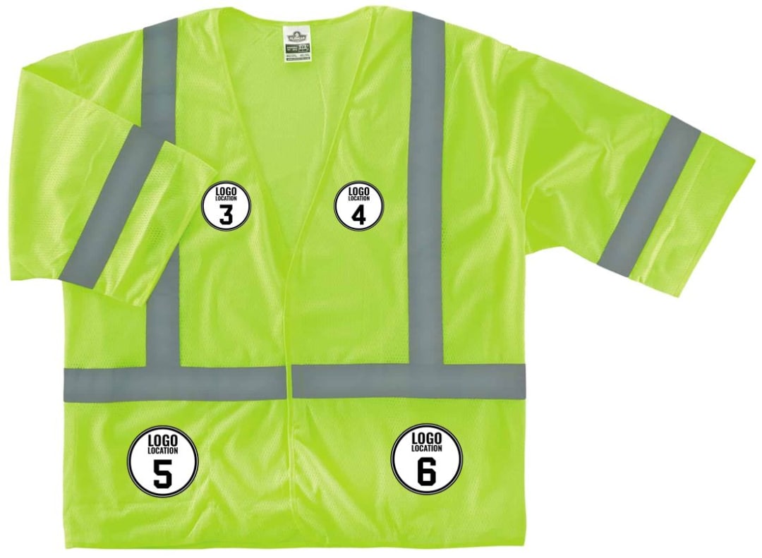 GloWear 8310HL Hi-Vis Safety Vest - Type R, Class 3, Hook + Loop