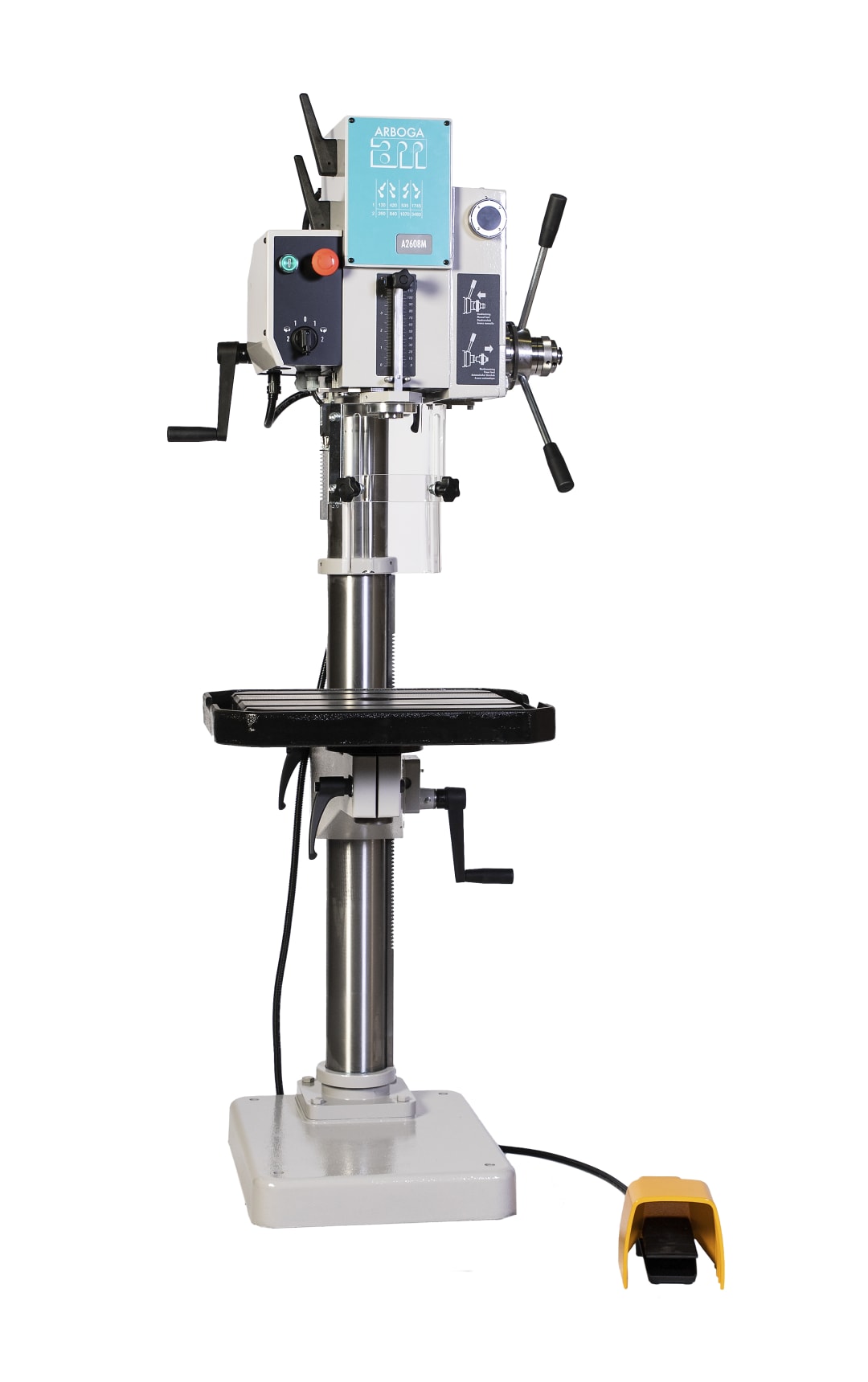 20" Gear Head Drill Press with Foot Reversing Switch & Power Feed (460V 3 Phase)